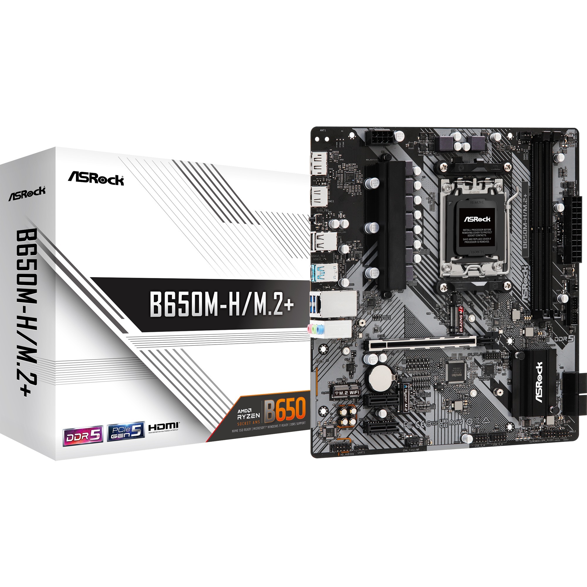 ASRock B650M-H/M.2+ - Socket AM5 - płyta główna