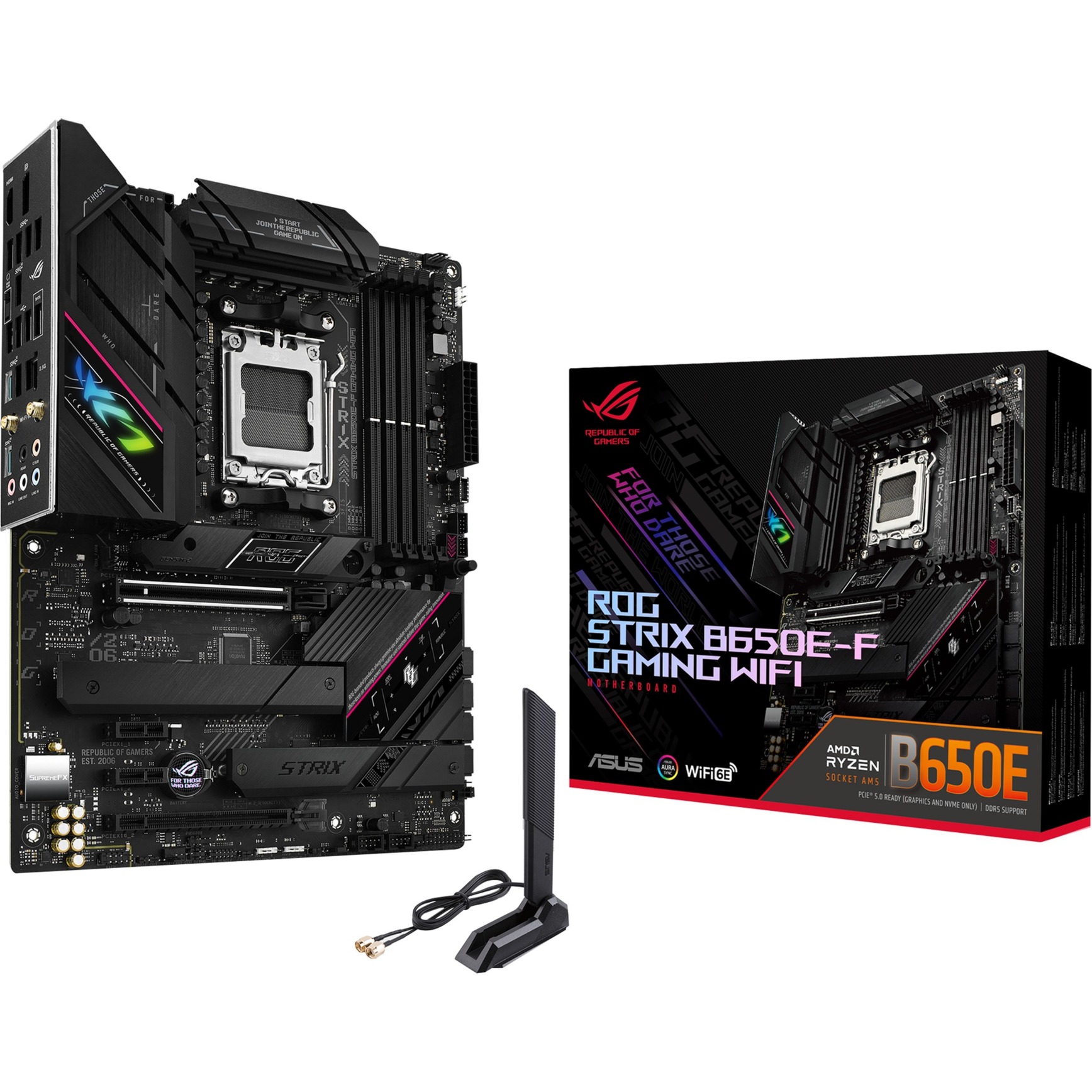 ASUS Asus ROG STRIX B650E-F GAMING WIFI - Socket AM5 - płyta główna