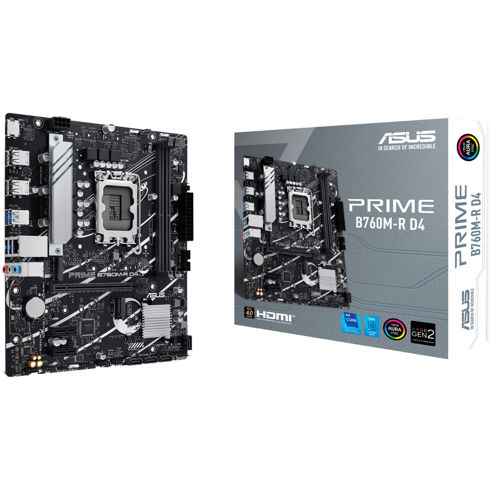 ASUS PRIME B760M-R D4 - Socket 1700 - płyta główna
