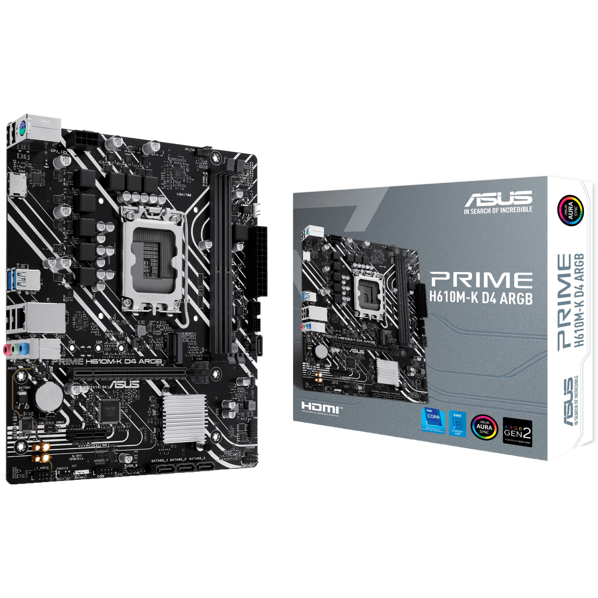 ASUS PRIME H610M-K D4 ARGB - Socket 1700 - płyta główna