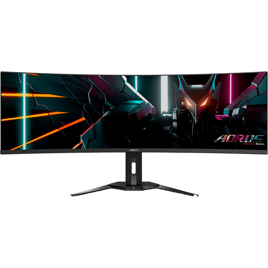 GIGABYTE AORUS CO49DQ, gaming monitor - 49 - black, DQHD, curved, USB-C, AMD Free-Sync Premium Pro, 144Hz panel