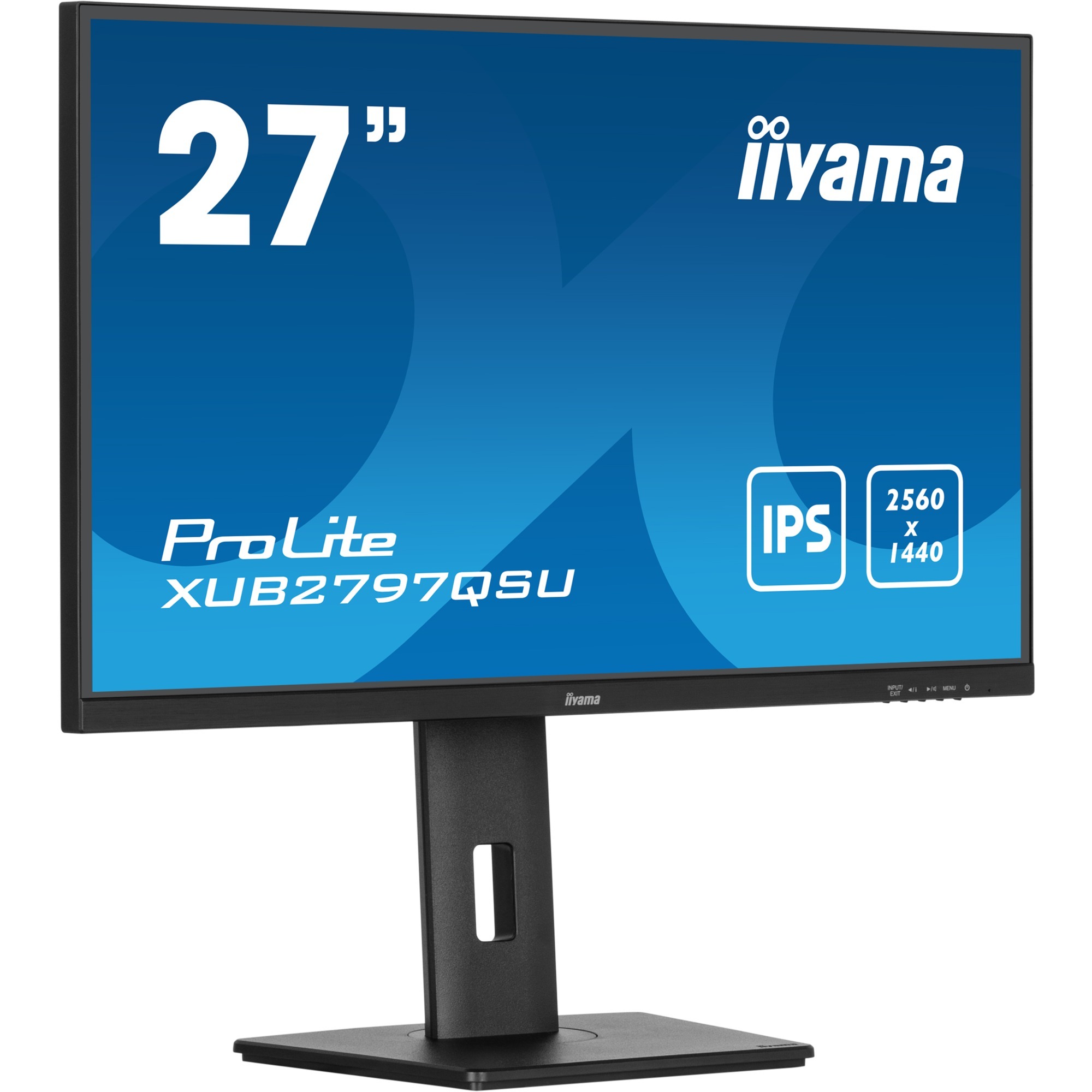 iiyama ProLite XUB2797QSU-B1, LED monitor - 27 - black (matt), WQHD, IPS, Adaptive Sync, 100Hz panel