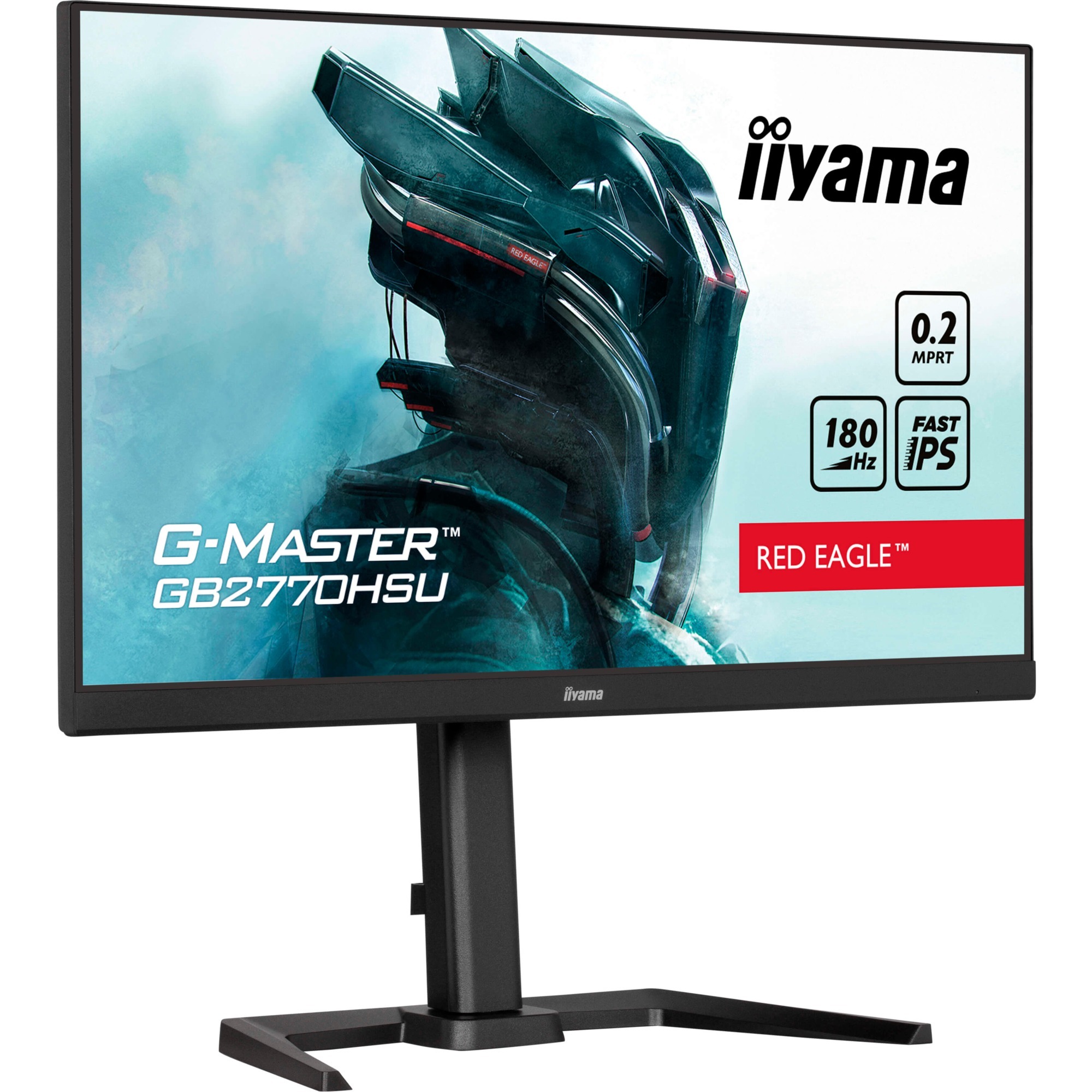 iiyama G-Master GB2770HSU-B6 Red Eagle, gaming monitor - 27 - black (matt), FullHD, Fast IPS, ergonomic, height-adjustable stand, 180Hz panel