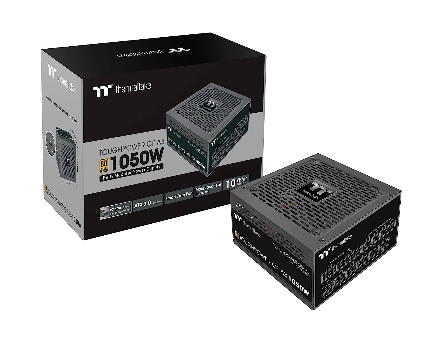 Thermaltake TOUGHPOWER GF A3 Gold 1050W - TT Premium Edition, PC power supply (black, cable management, 1050 watts)