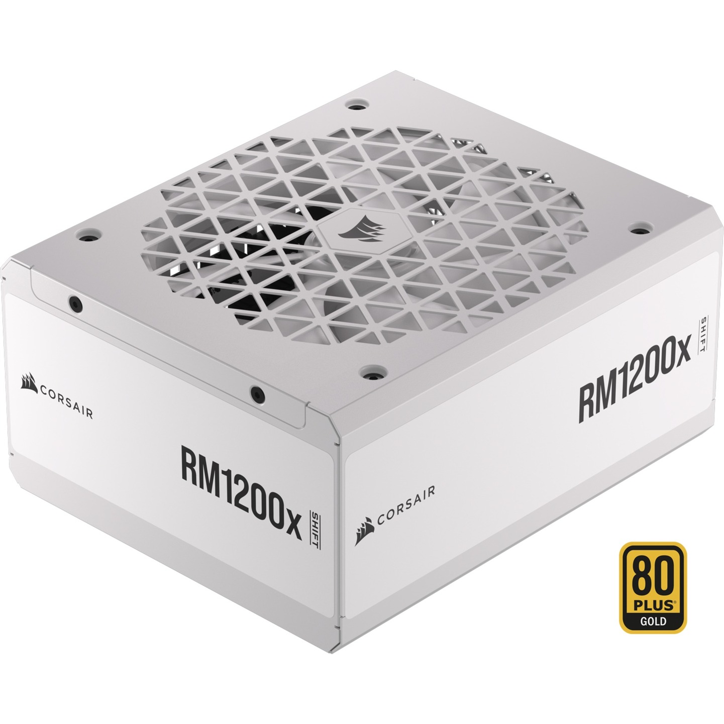 Corsair RM1200x White, PC power supply (white, 1x 12VHPWR, 9x PCIe, cable management, 1200 watts)