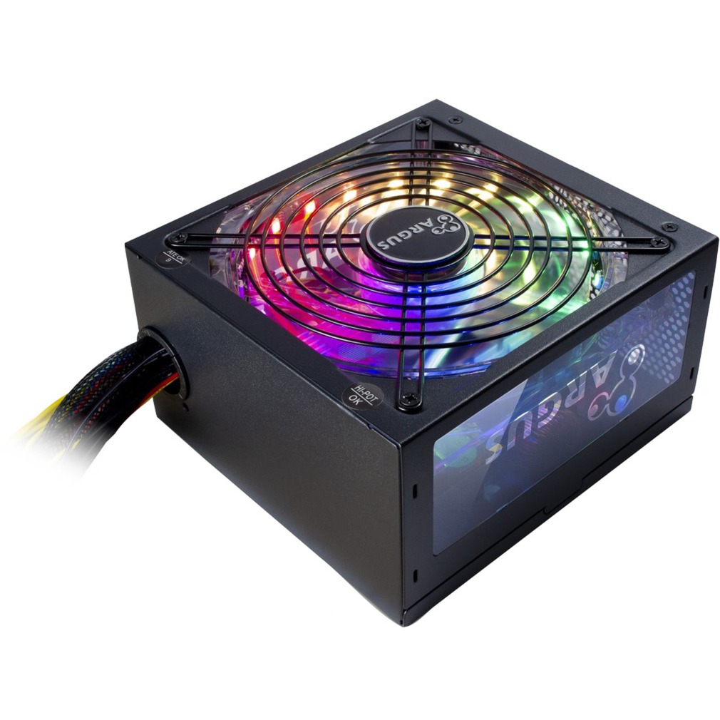 Inter-Tech Argus RGB-700W II, PC power supply (black, 4x PCIe, 700 watts)