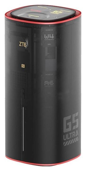 ZTE Router 5G MC8512 G5 Ultra Black-Red Gaming wi-fi 7