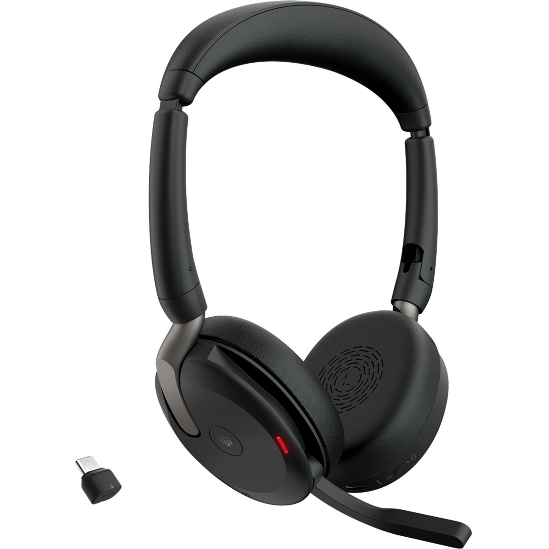 Jabra Evolve2 65 Flex Duo WLC Ladepad - MS Teams - USB-C - Link380c - stereo - czarne