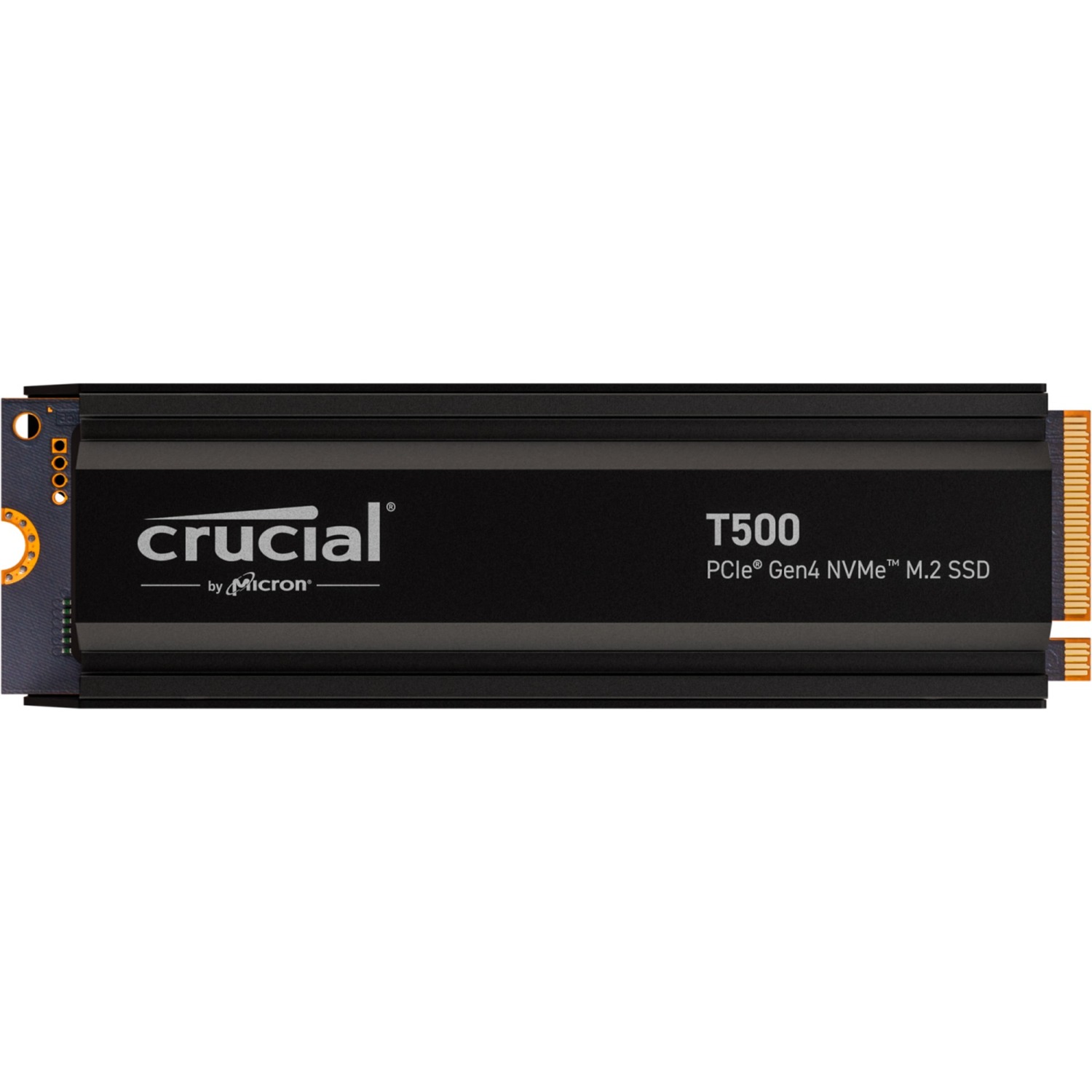 Crucial T500 2 TB, SSD (black, PCIe 4.0 x4, NVMe, M.2 2280, with heatsink)