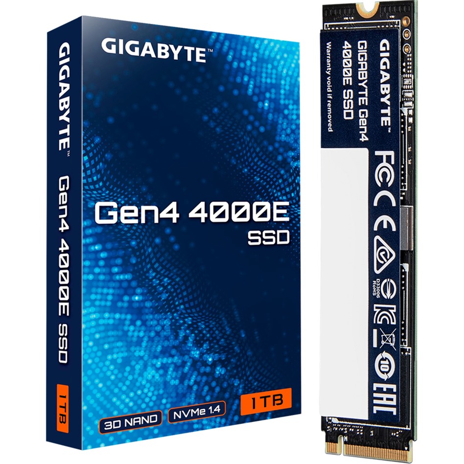 GIGABYTE Gen4 4000E SSD 1TB (PCIe 4.0 x4, NVMe 1.4, M.2 2280)