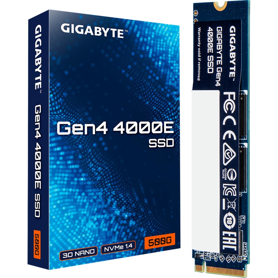 GIGABYTE Gen4 4000E SSD 500GB (PCIe 4.0 x4, NVMe 1.4, M.2 2280)