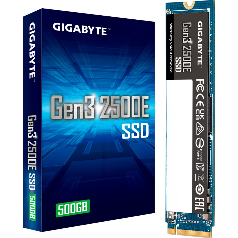 GIGABYTE Gen3 2500E SSD 500GB (PCIe 3.0 x4, NVMe 1.3, M.2 2280)