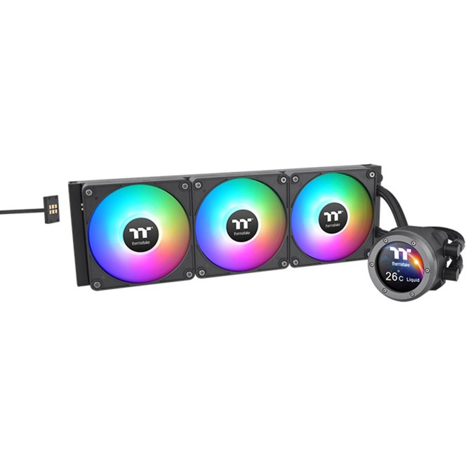 Thermaltake TH420 V2 Ultra EX ARGB CPU All-In-One Liquid Cooler, water cooling (black)