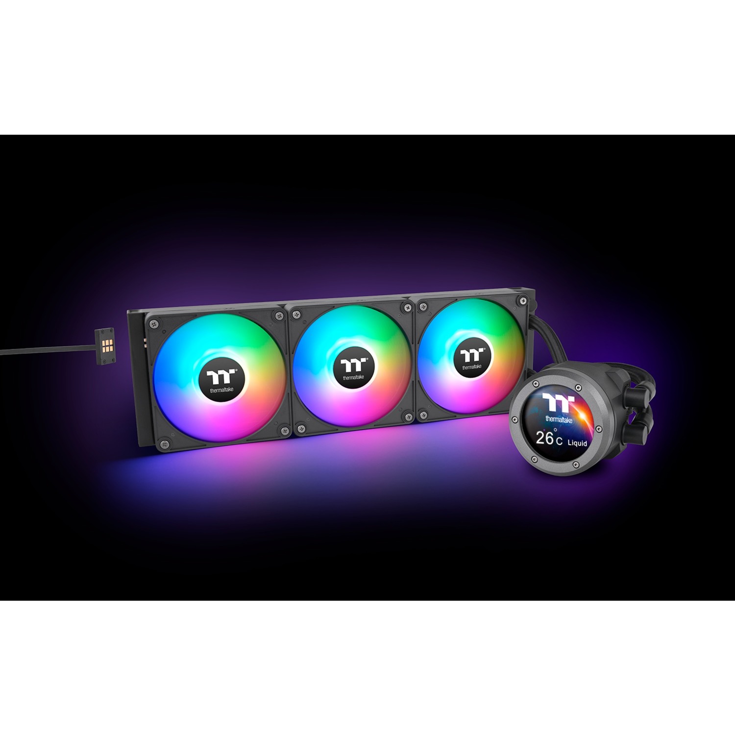 Thermaltake TH360 V2 Ultra EX ARGB CPU All-In-One Liquid Cooler, water cooling (black)